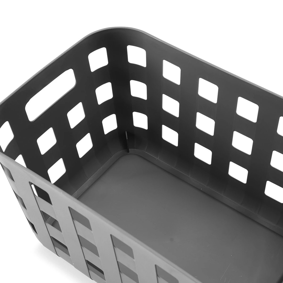 8 18L Rectangle Trellis Basket with Lid - Charcoal, 8 of 9