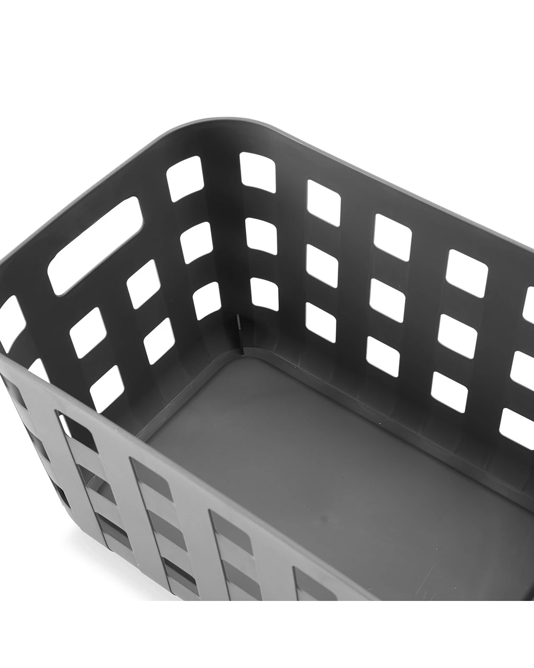 8 18L Rectangle Trellis Basket with Lid - Charcoal, 8 of 9