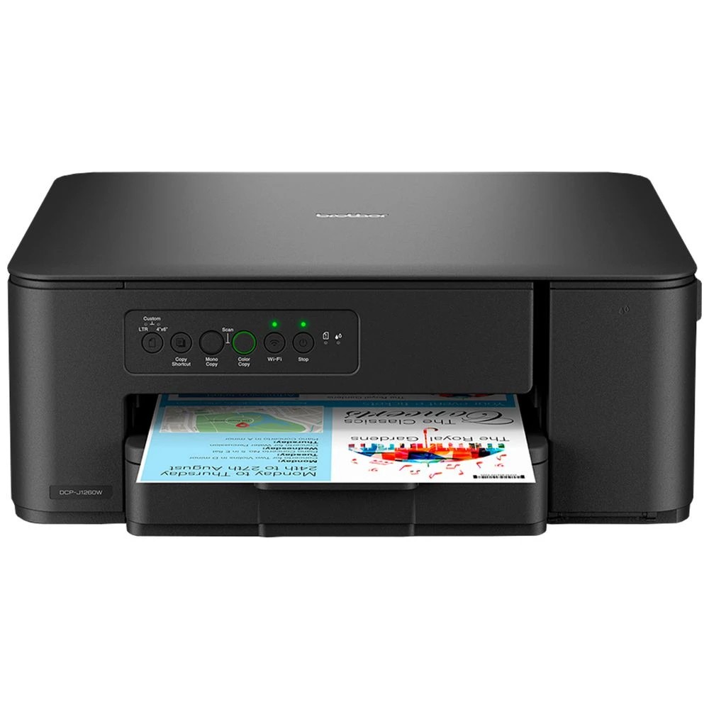 1 Brother INKvestment DCP-J1260W Multifunction Printer, 1 of 8