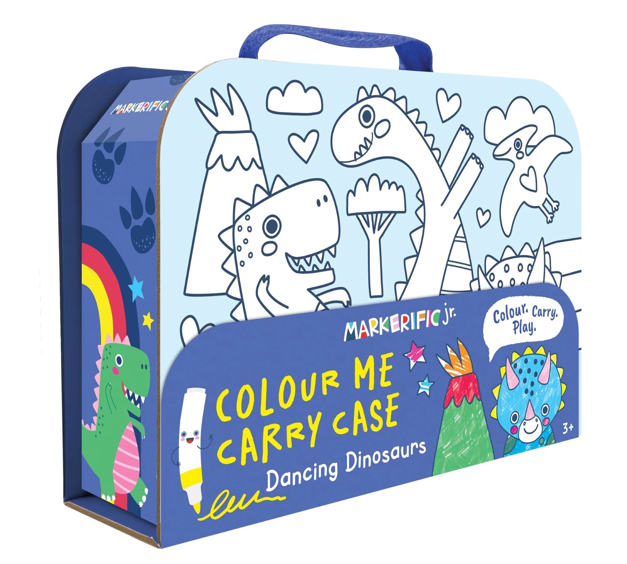 1 Markerific Jr. Dancing Dinosaurs Colour Me Carry Case - Book, 1 of 2