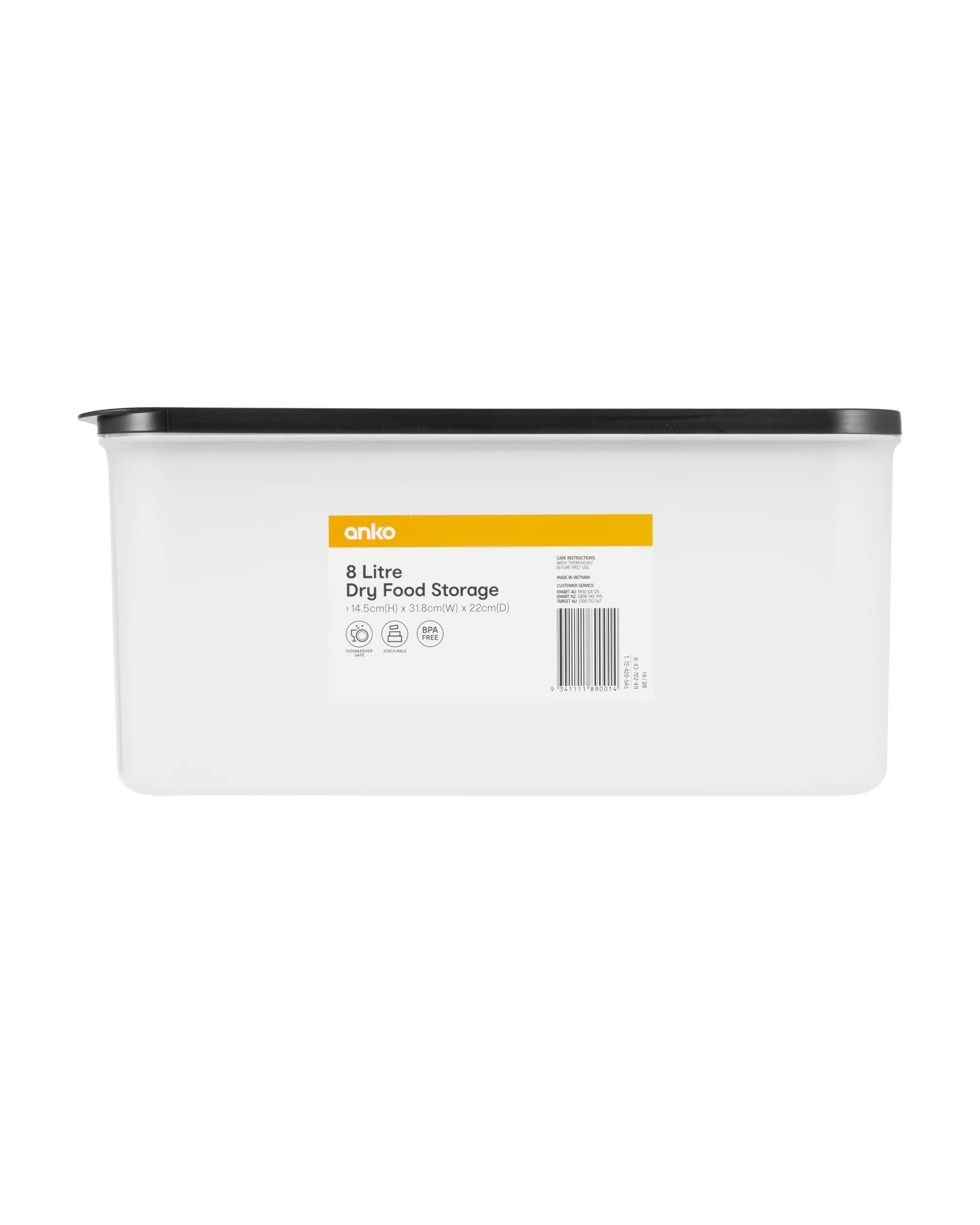 4 8L Dry Food Storage, 4 of 4