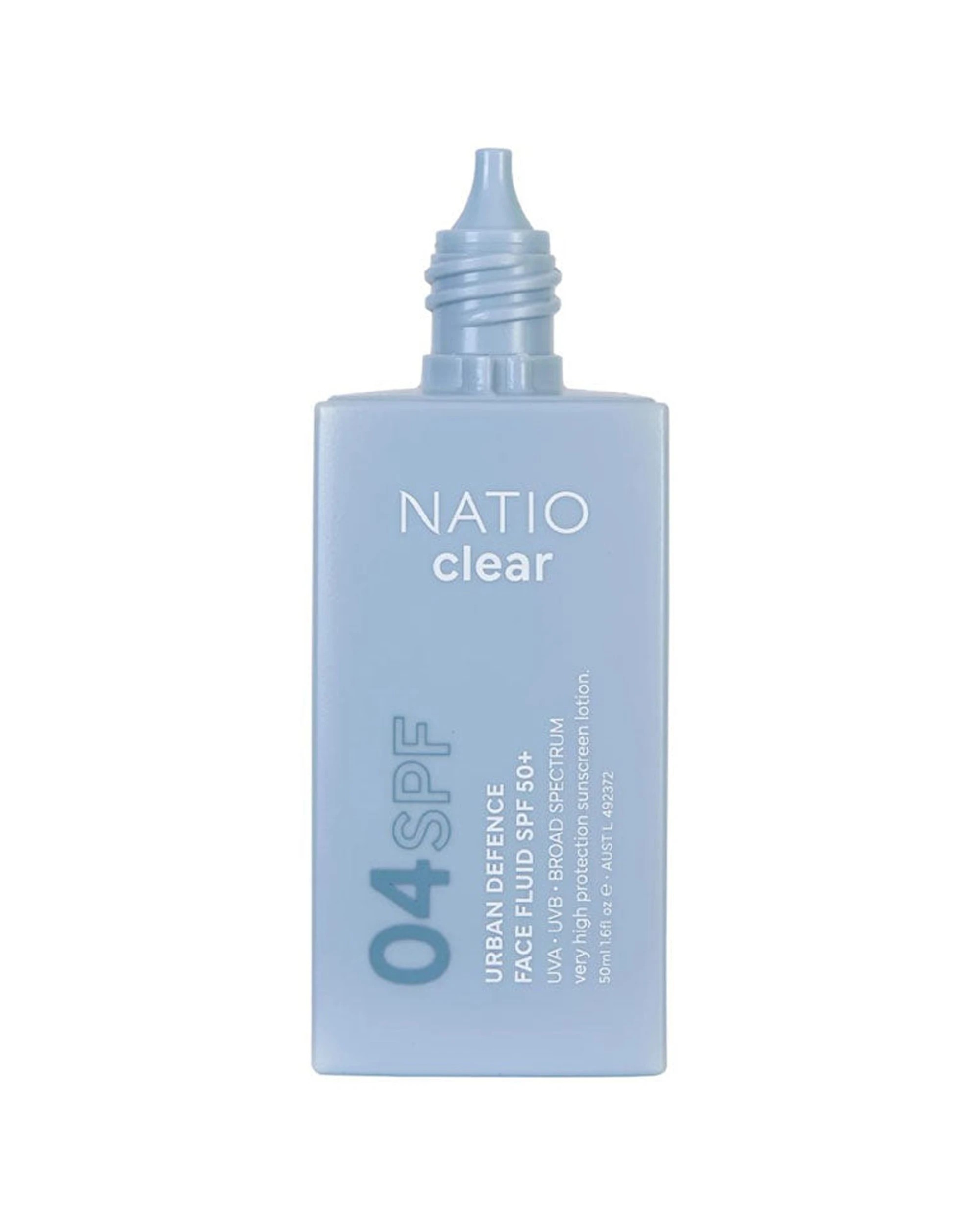 2 Natio Urban Defence Face Fluid SPF50 Sun Protection 50ml - Clear, 2 of 2