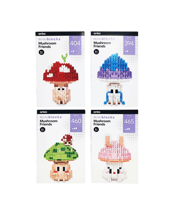 Mini Blocks Plant Series Mushroom Friends Playset - Assorted
