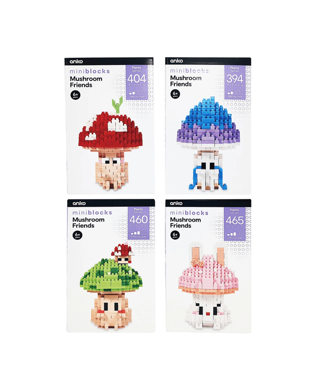 Mini Blocks Plant Series Mushroom Friends Playset - Asso