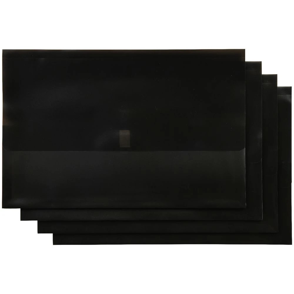 2 J.Burrows Document Wallet Black 4 Pack, 2 of 3