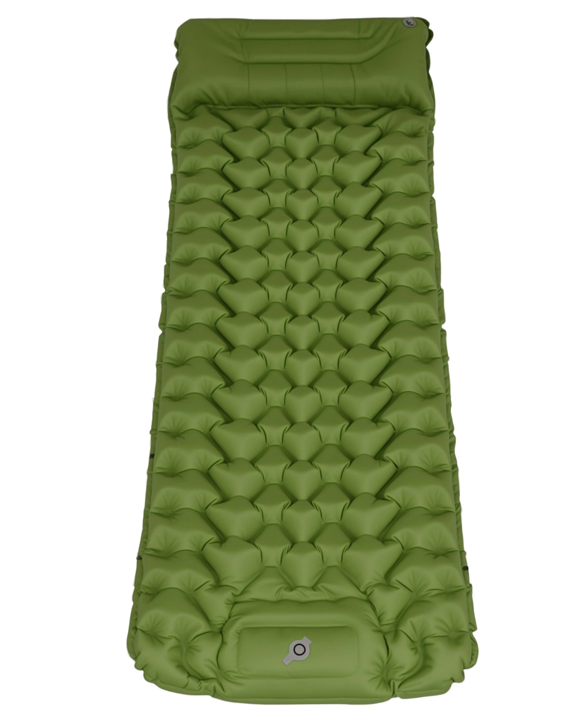 1 Advwin Camping Sleeping Pad with Pillow Built-in Foot Pump - Green, 1 of 8