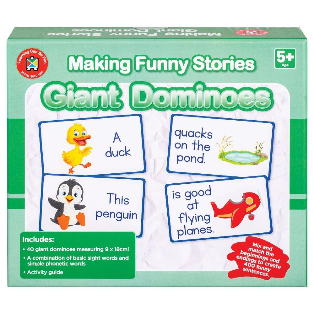 2 Learning Can Be Fun Making Funny Stories Giant Dominoes, 2 of 3