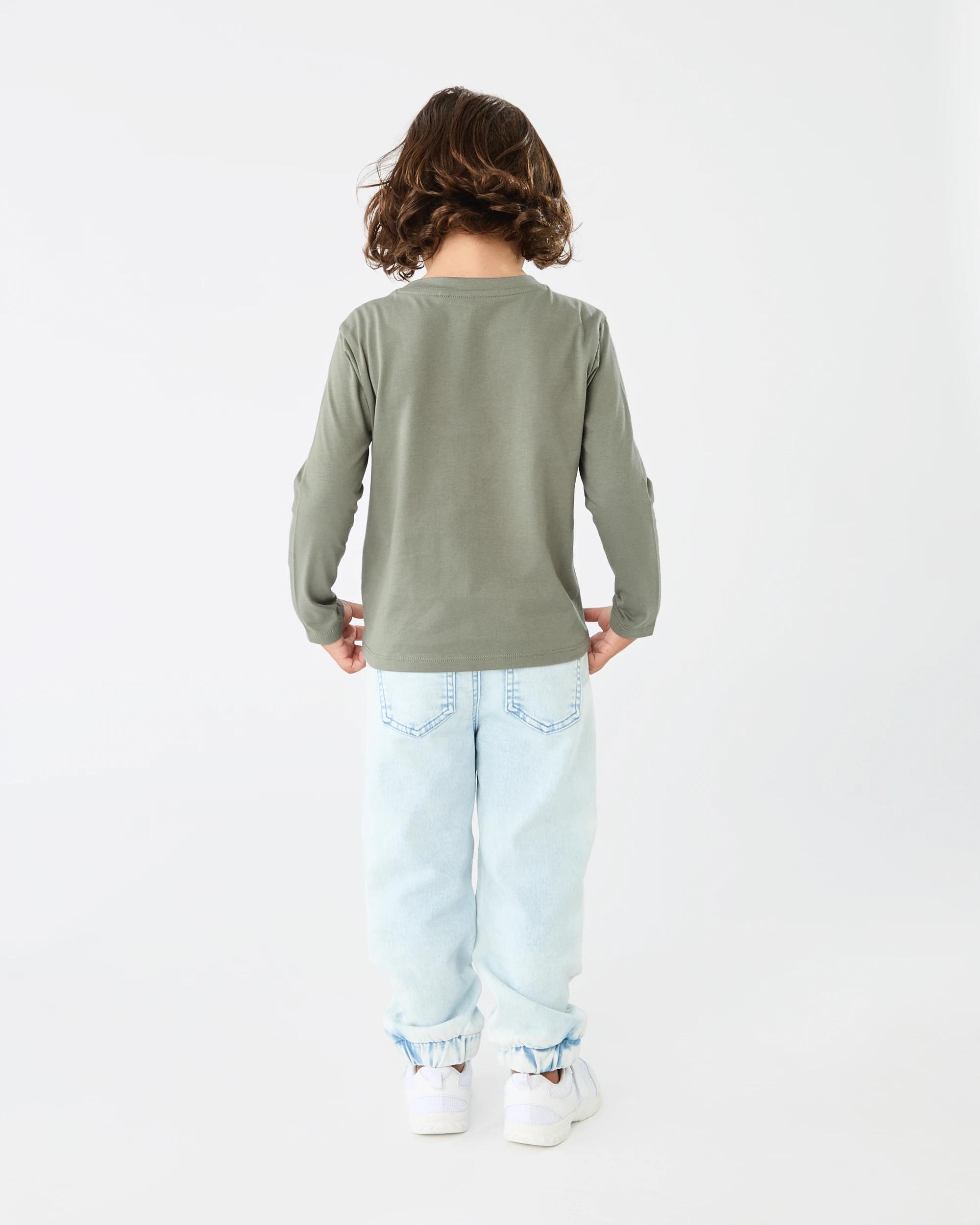 2 Long Sleeve Print T-shirt Grn Dog, 2 of 5