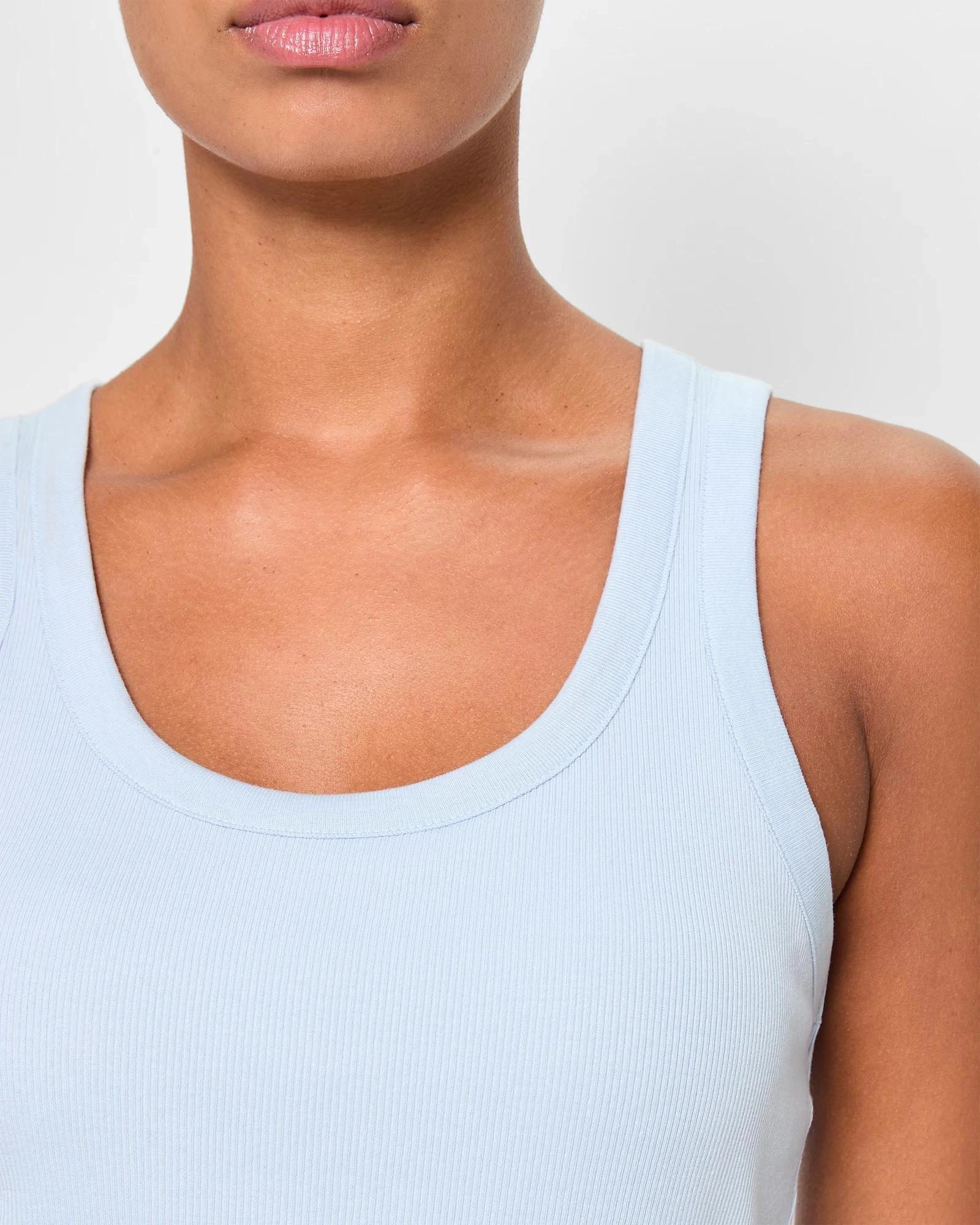 2 Target Australian Cotton Sleep Shelf Bra Tank Top KENTUCKY BLUE, 2 of 5