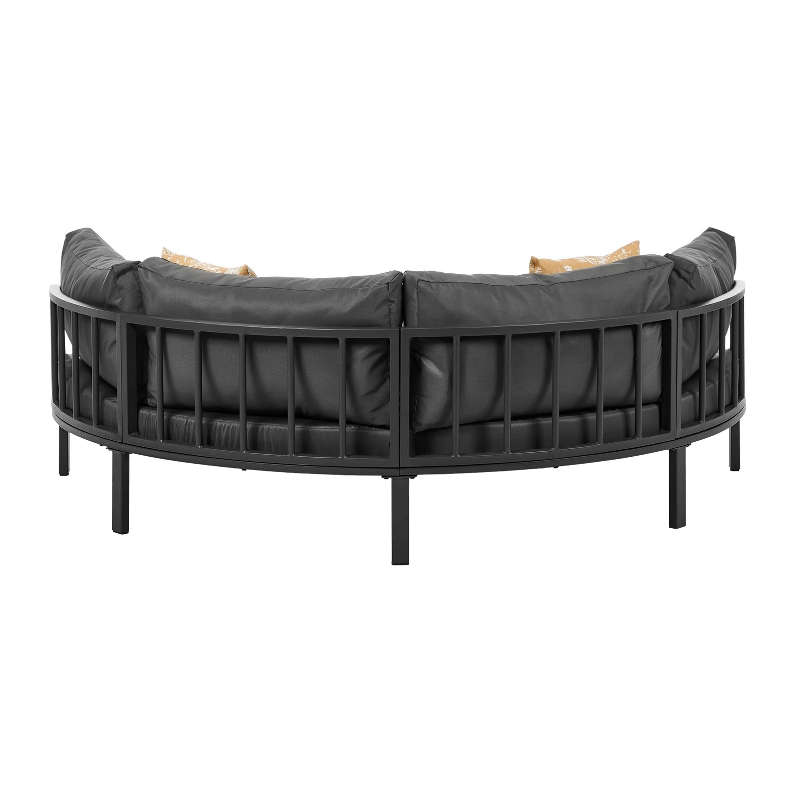 9 Livsip Outdoor Round Daybed Large Sun Lounge Sofa Bed - Grey, 9 of 10