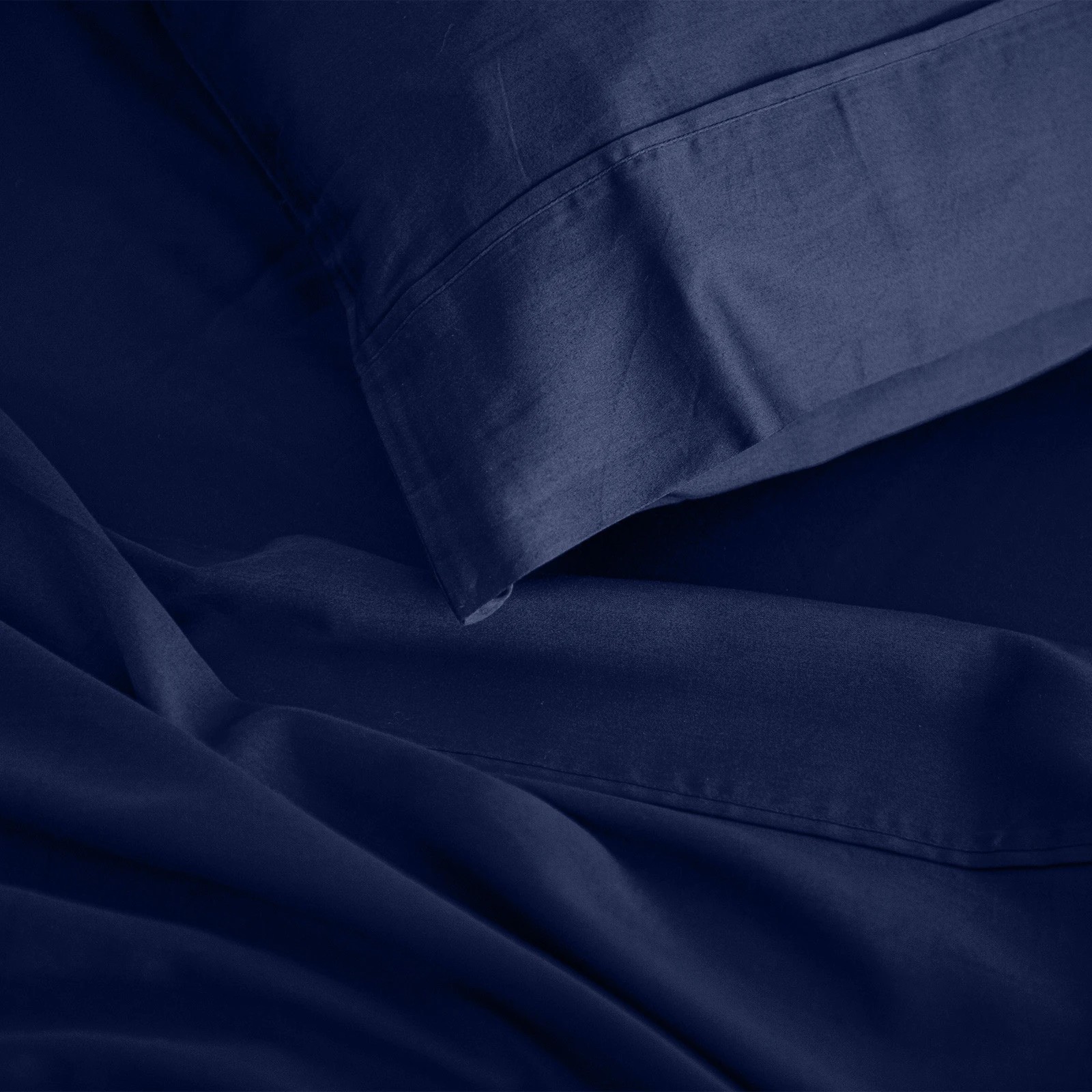 4 Royal Comfort 1000TC Balmain Hotel Grade Bamboo Cotton Sheets Pillowcases Set - Queen Bed - Blue, 4 of 4