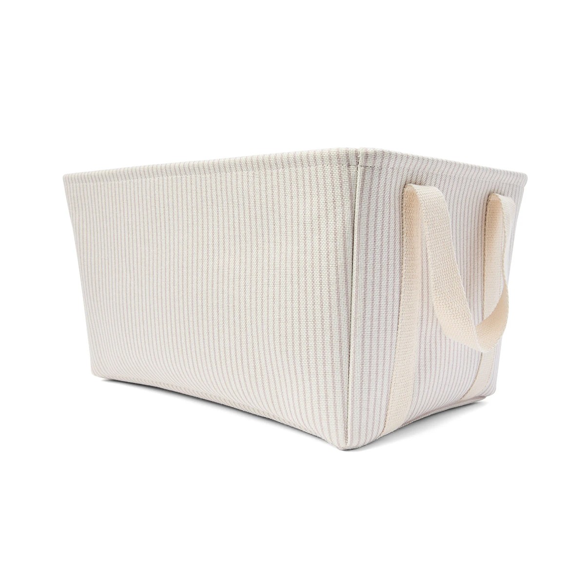 5 Rectangle Stripe Basket - Beige, 5 of 7