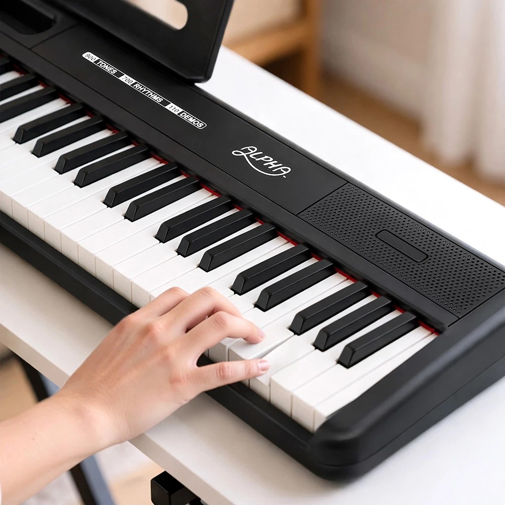 6 Alpha Piano Keyboard 88 Keys Electric Electronic Keyboard Piano Gift Black - Black, 6 of 7