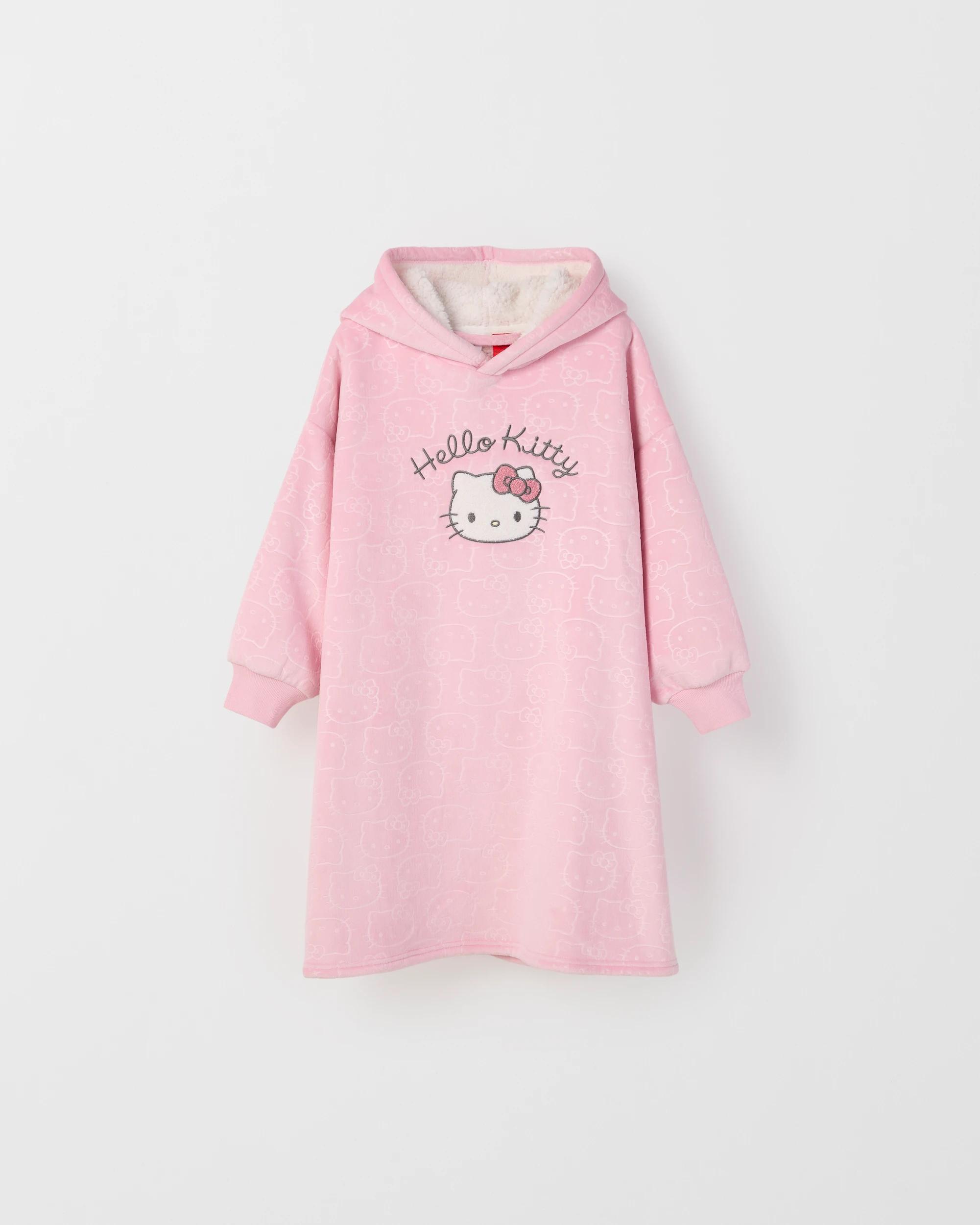 1 Hello Kitty Girls Oversized Sleep Hoodie HELLO KITTY, 1 of 4