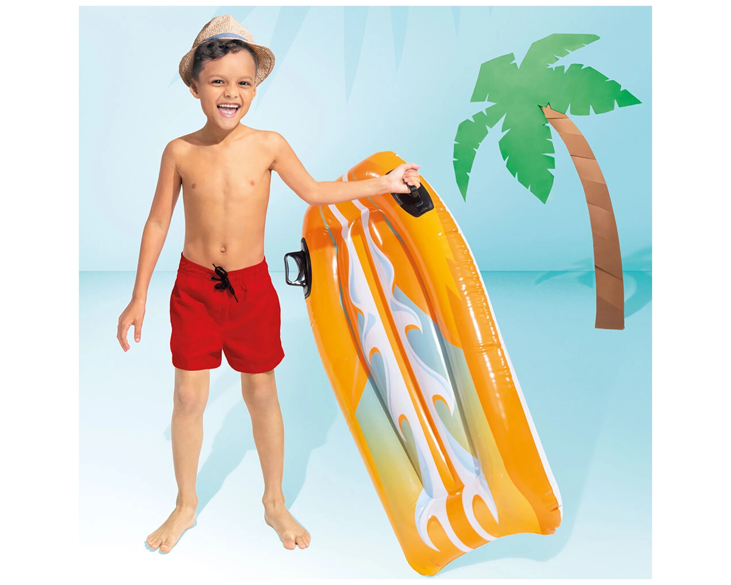 4 Intex Joy Rider Assorted Joy Rider Float Kids Pool Float 1.12m Inflatable - Assorted, 4 of 7
