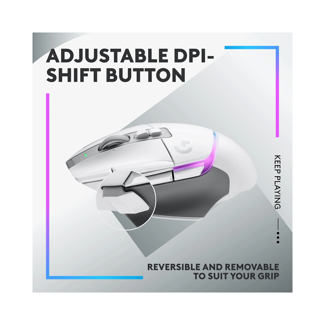 6 Logitech G502 X PLUS LIGHTSPEED Wireless RGB Gaming Mouse - White, 6 of 9