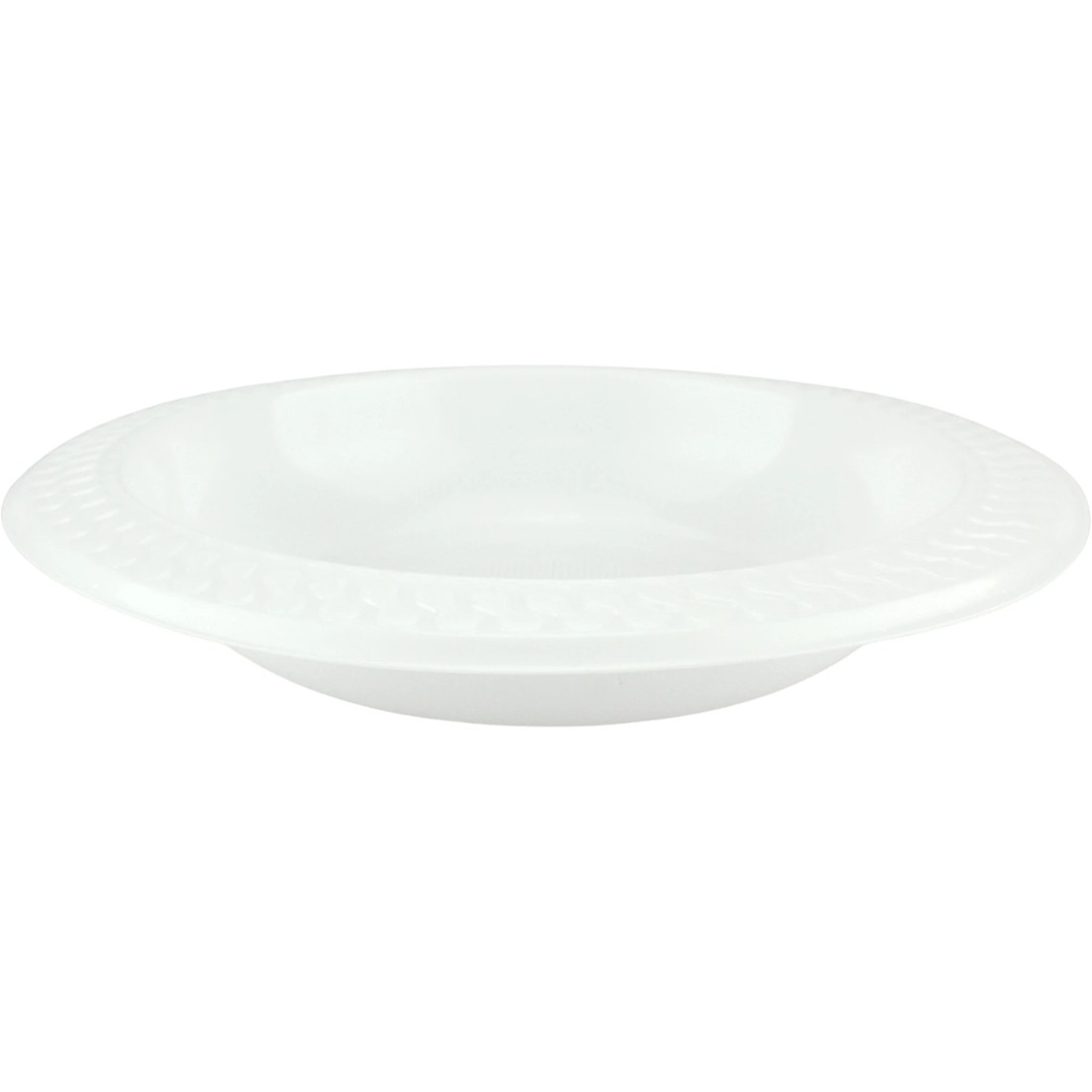 1 Everyday Living Everyday Living Reusable White Plastic Bowls Pack of 25, 1 of 2