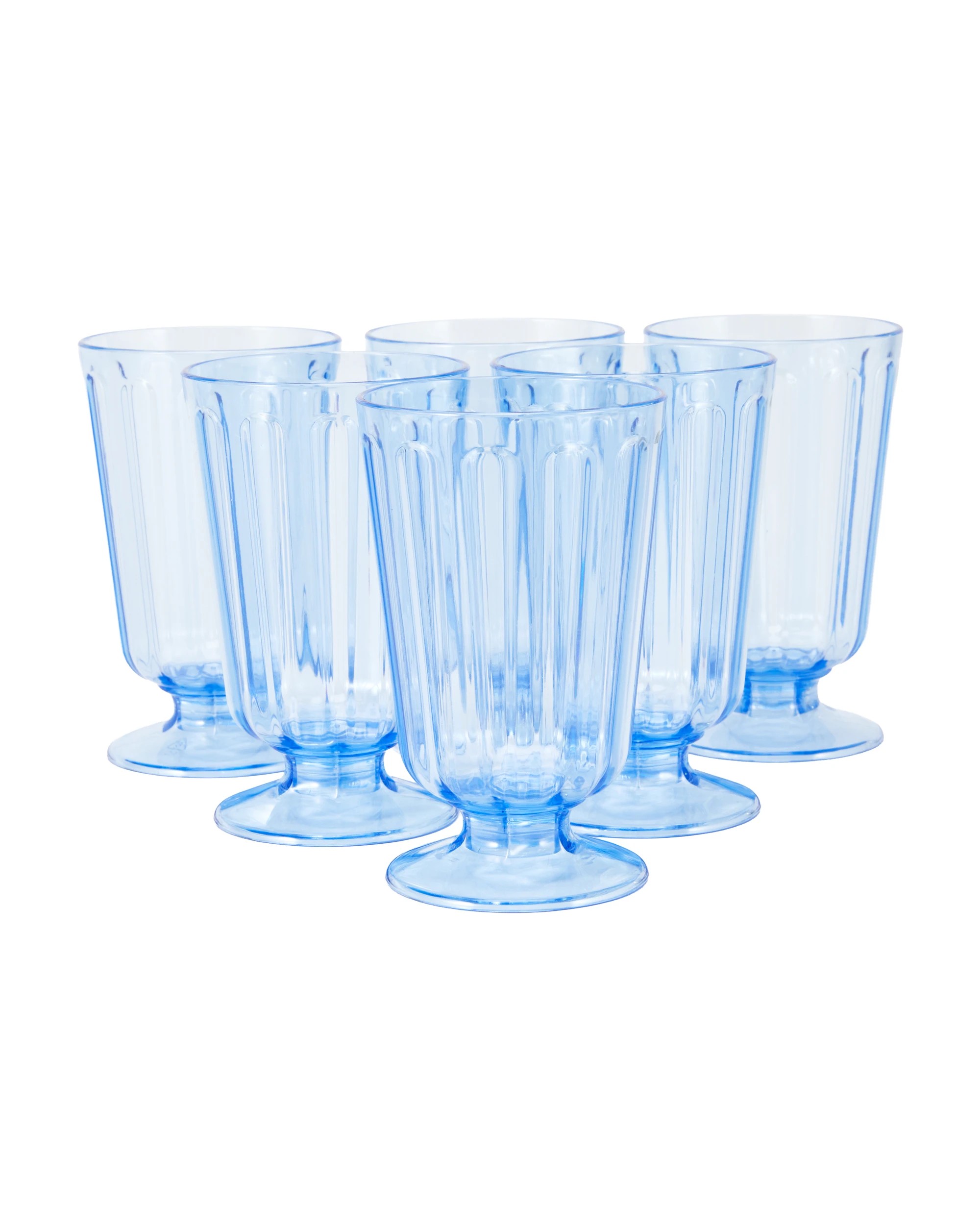 1 6 Reusable Blue Goblets, 1 of 5