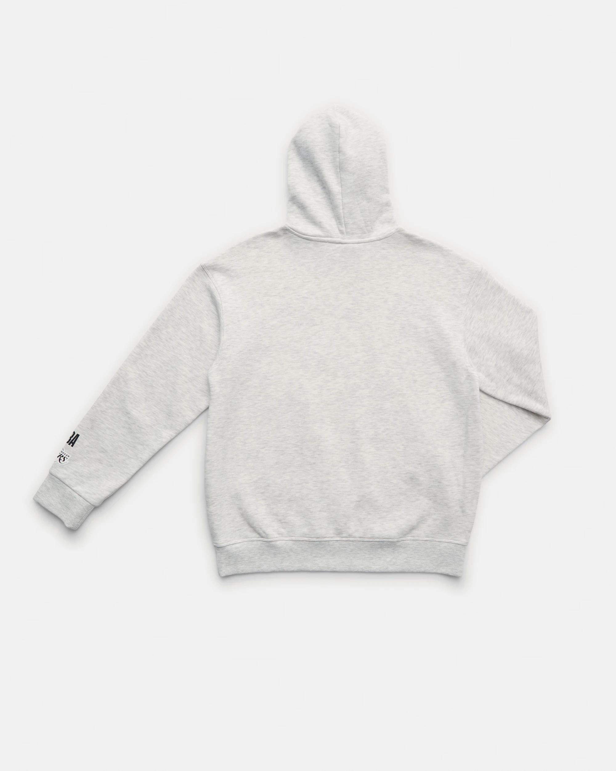 2 Official NBA Adult Lounge Hoodie WHITE MARLE LAKERS, 2 of 4