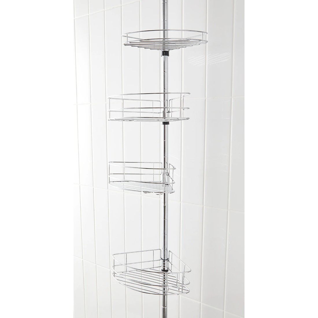 4 Telescopic Shower Caddy - Silver Look, 4 of 8