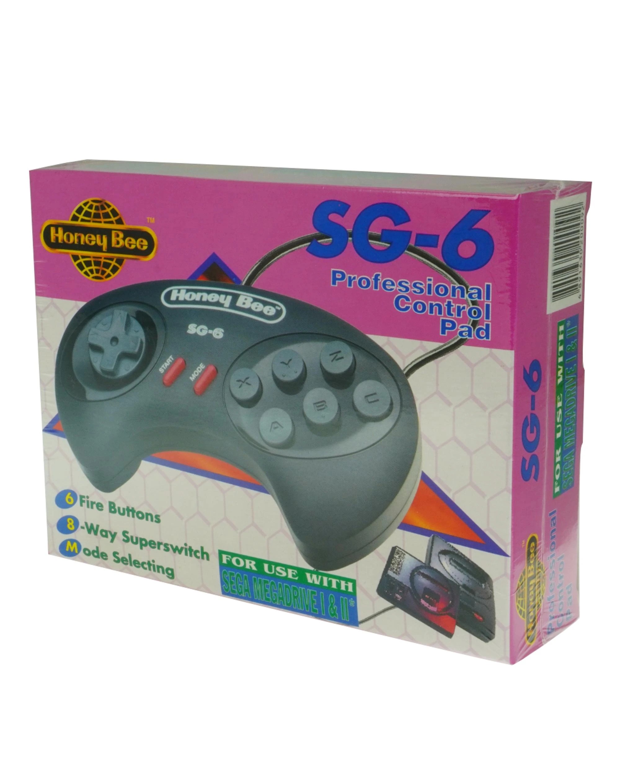 1 Honey Bee Sega Megadrive SG-6 Control Pad, 1 of 2