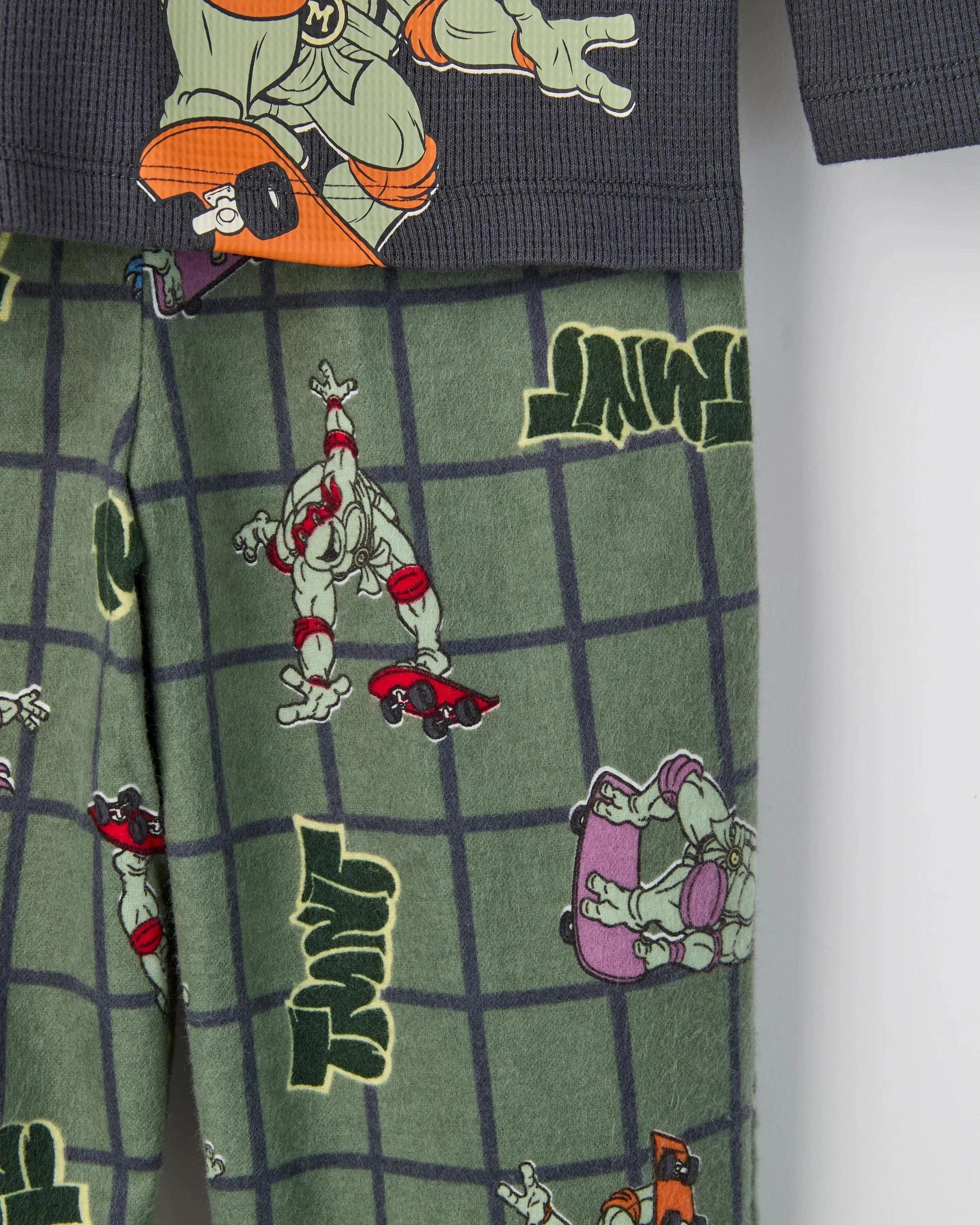 2 Teenage Mutant Ninja Turtles Australian Cotton Younger Boys Pyjama Set TEENAGE MUTANT NINJA TURTLES, 2 of 3