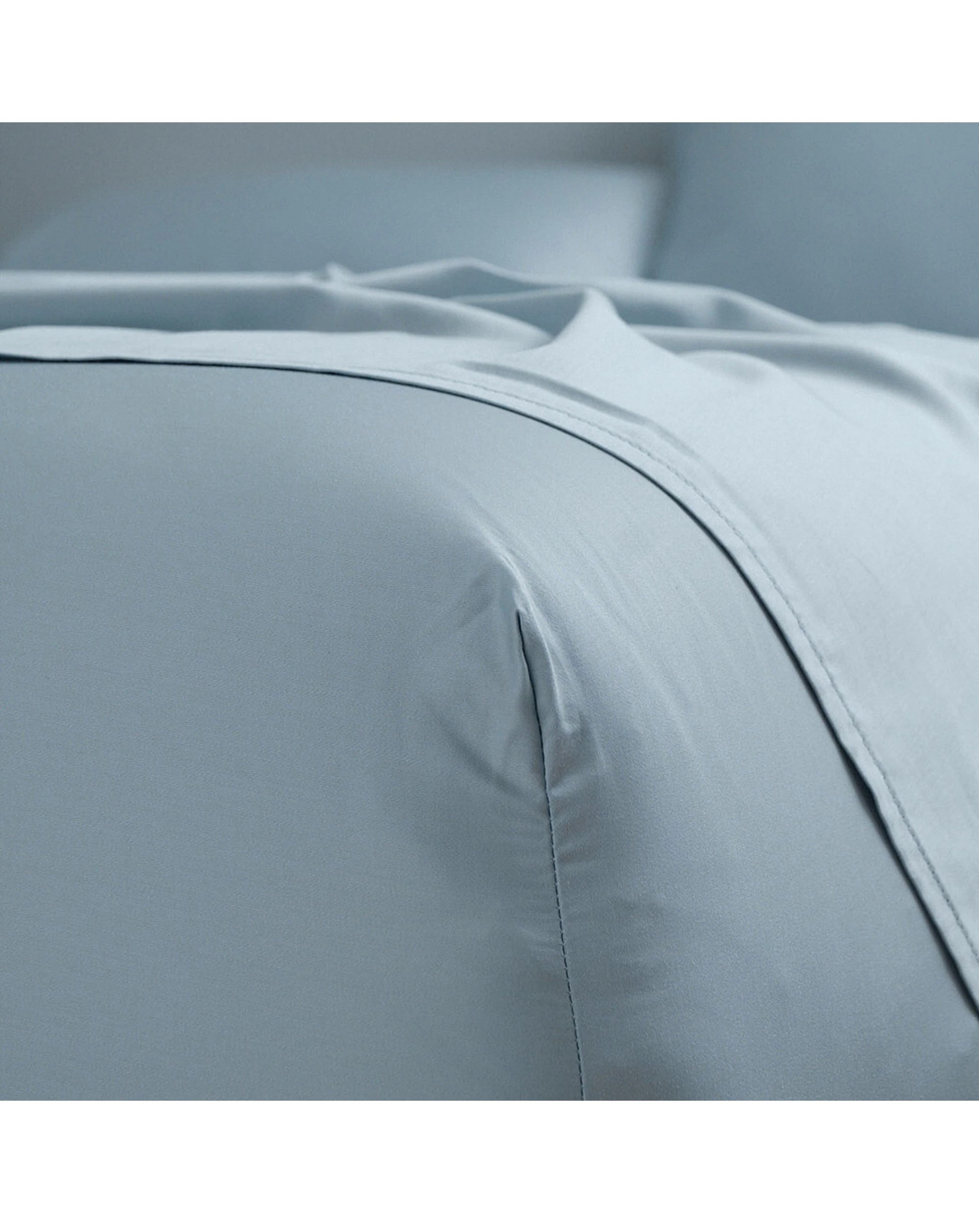 3 Canningvale Carrara Bed Fitted Sheet Set Alessia Bamboo Cotton - King Bed - Blue, 3 of 3