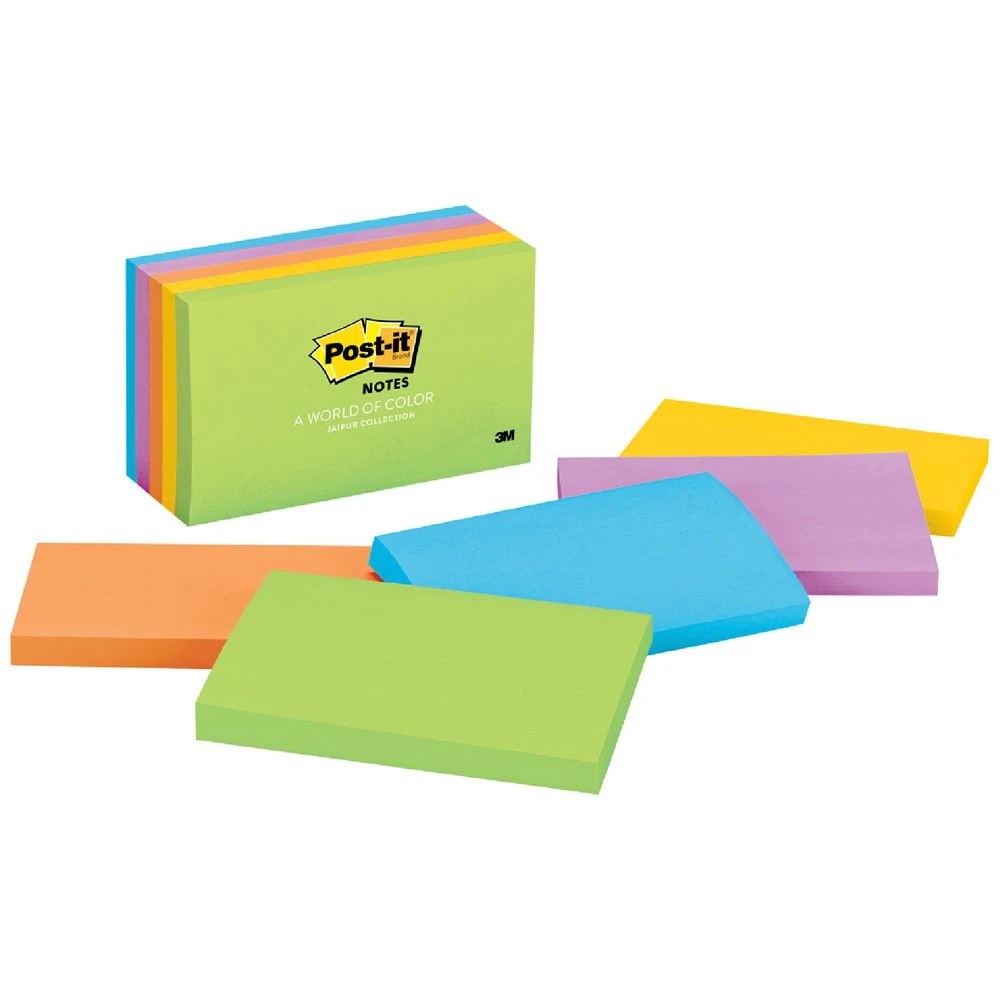 1 Post-it Notes 76 x 127mm Jaipur 5 Pack, 1 of 4