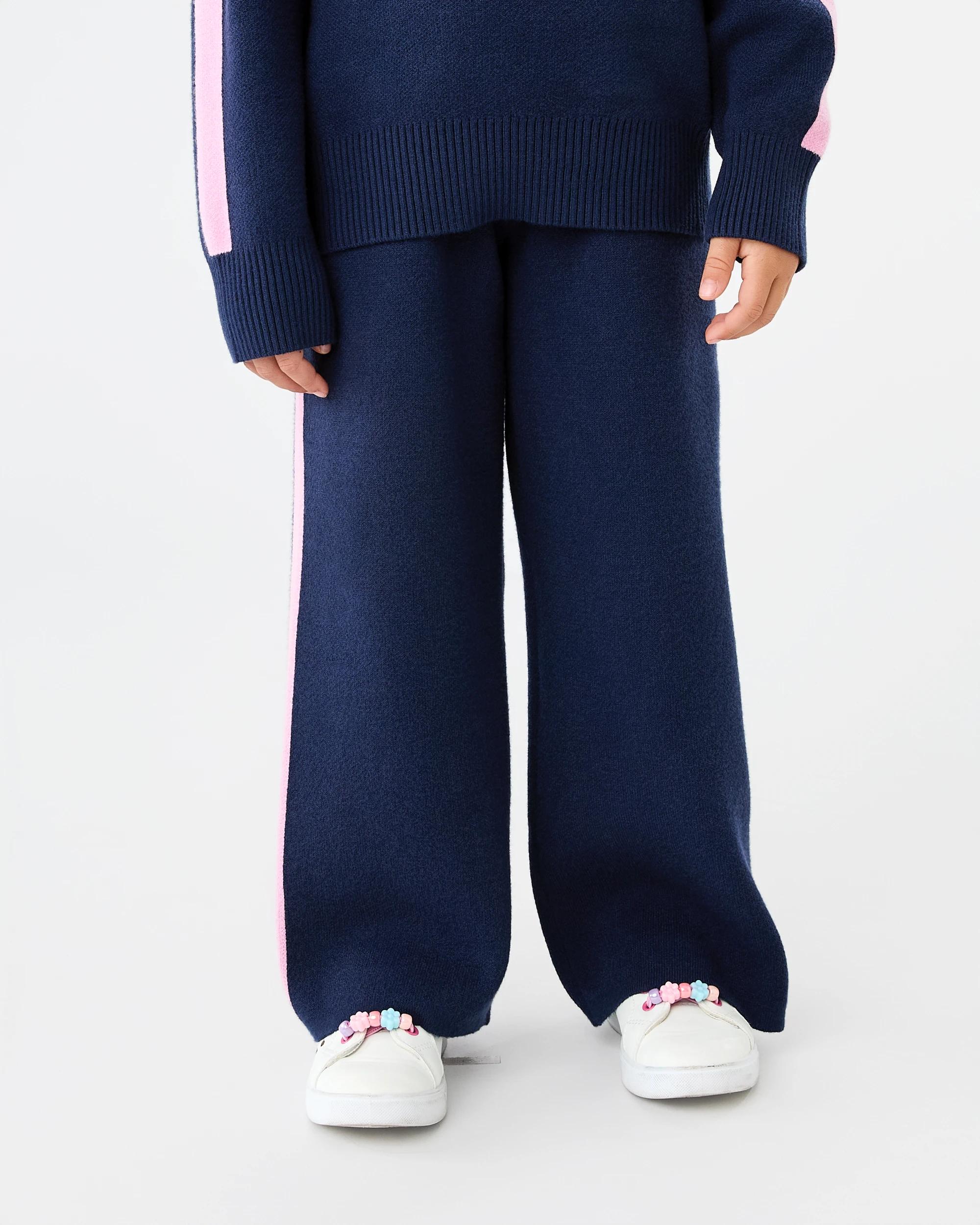 1 Bonded Knit Pants Dress Navy, 1 of 6