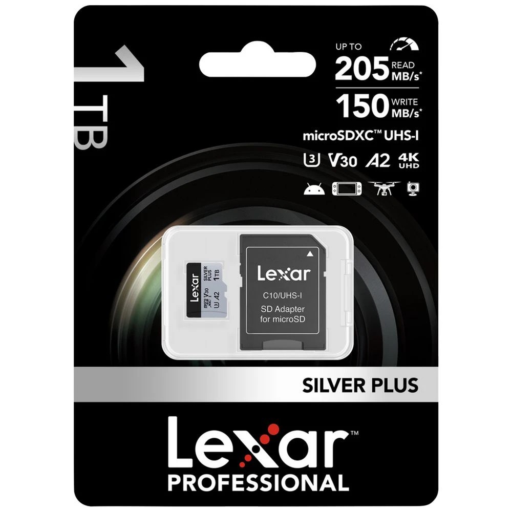 1 Lexar 1TB Professional Silver Plus microSDXC Card, 1 of 1
