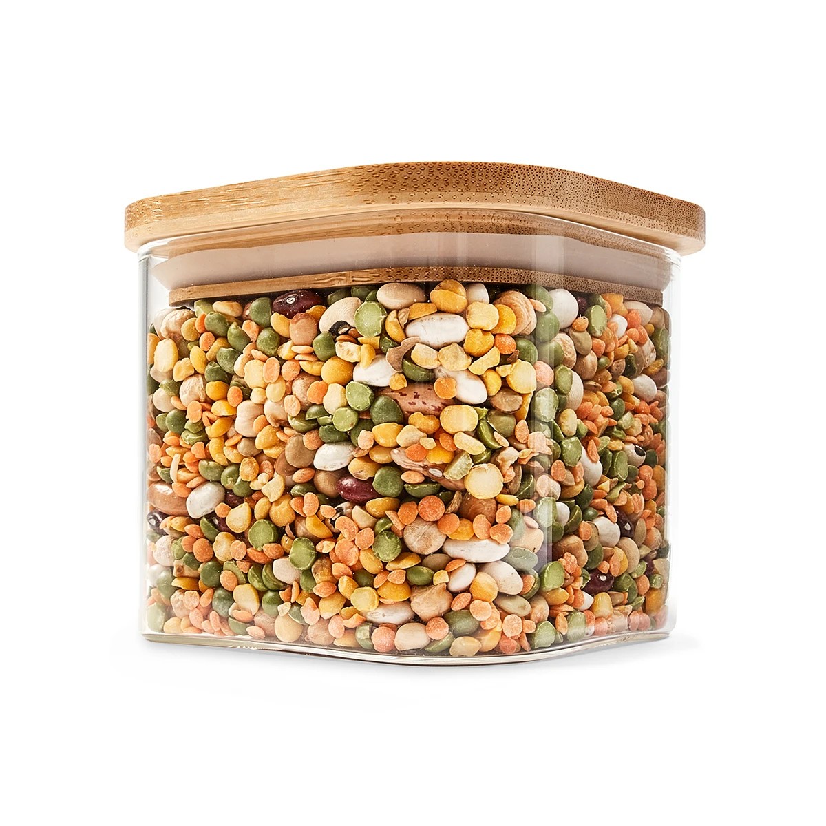 1 500ml Glass Container with Bamboo Lid, 1 of 6