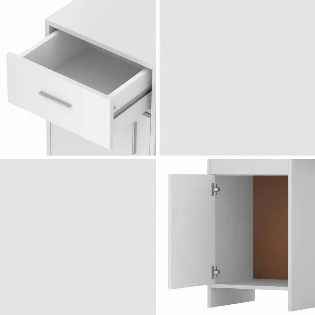 5 Artiss Computer Desk Drawer Cabinet  100CM - White, 5 of 6