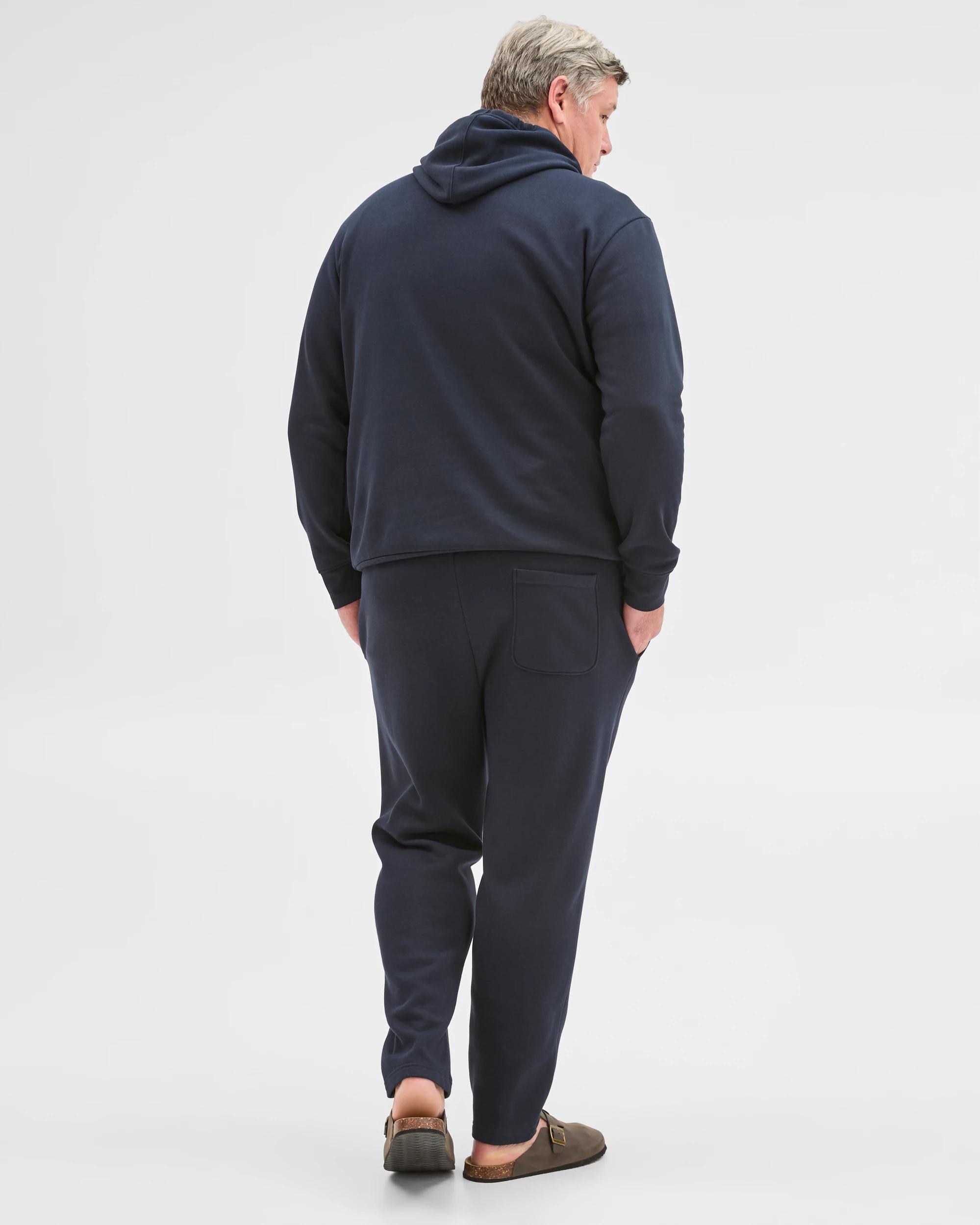 5 Target Man Plus Plus Size Australian Cotton Blend Non Cuffed Trackpants NAVY, 5 of 5