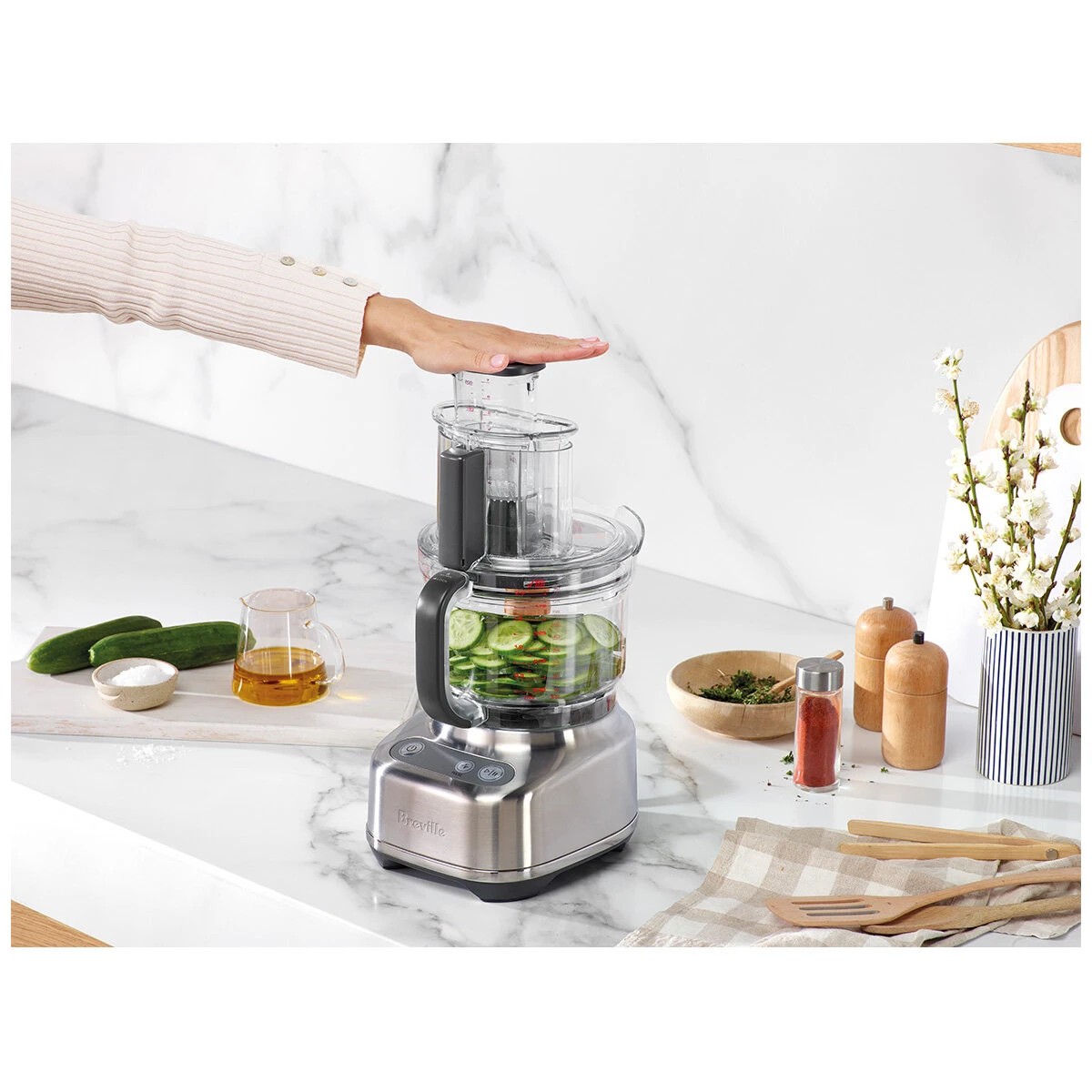4 Breville The Kitchen Wizz 9 Food Processor - Stainless Steel - STAINLESS STEEL, 4 of 5