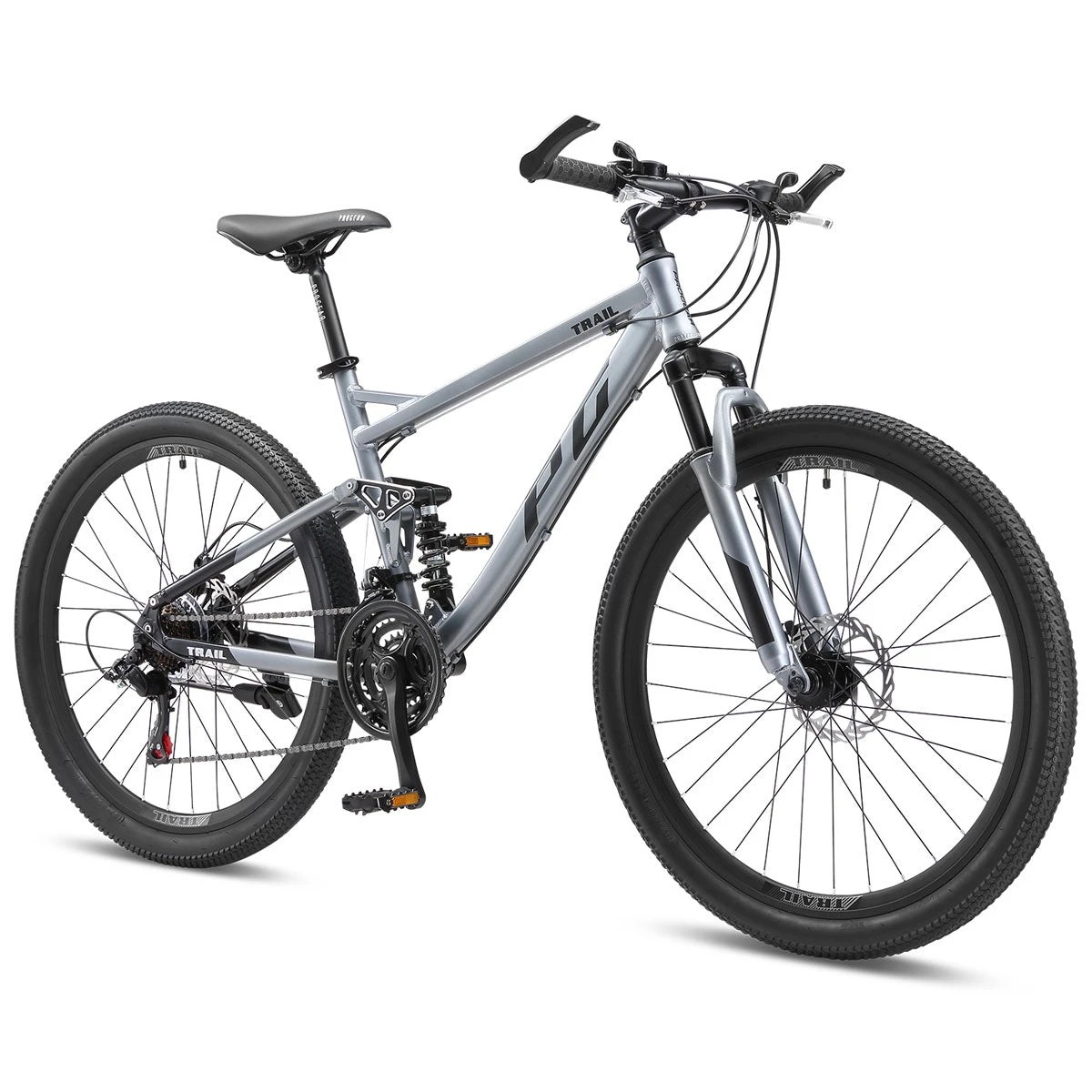 1 Progear Trail Dual Suspension MTB 26x17" Shadow, 1 of 5