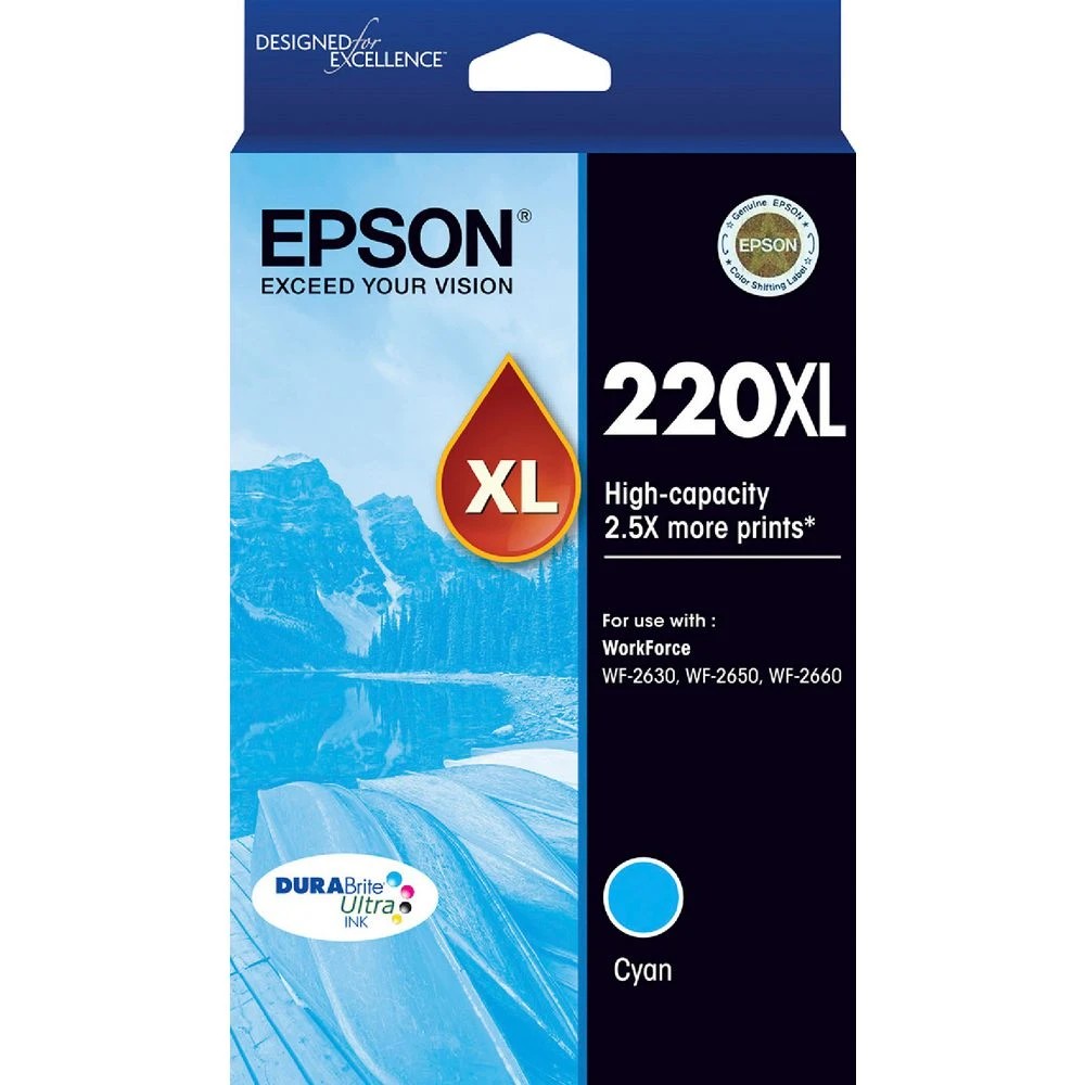1 Epson 220XL Ink Cyan, 1 of 1