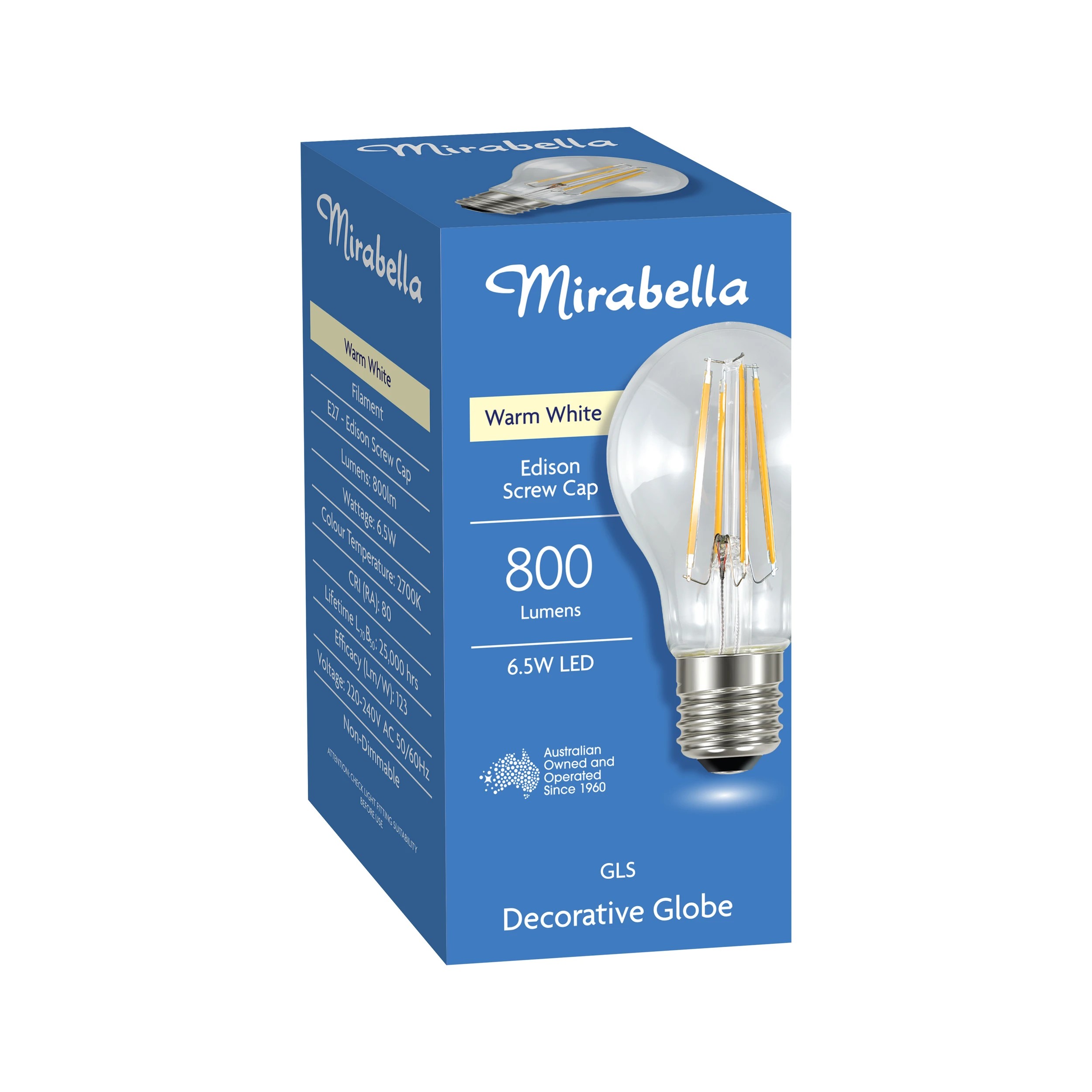 5 Mirabella 6.5W LED GLS Decorative Globe, 5 of 5