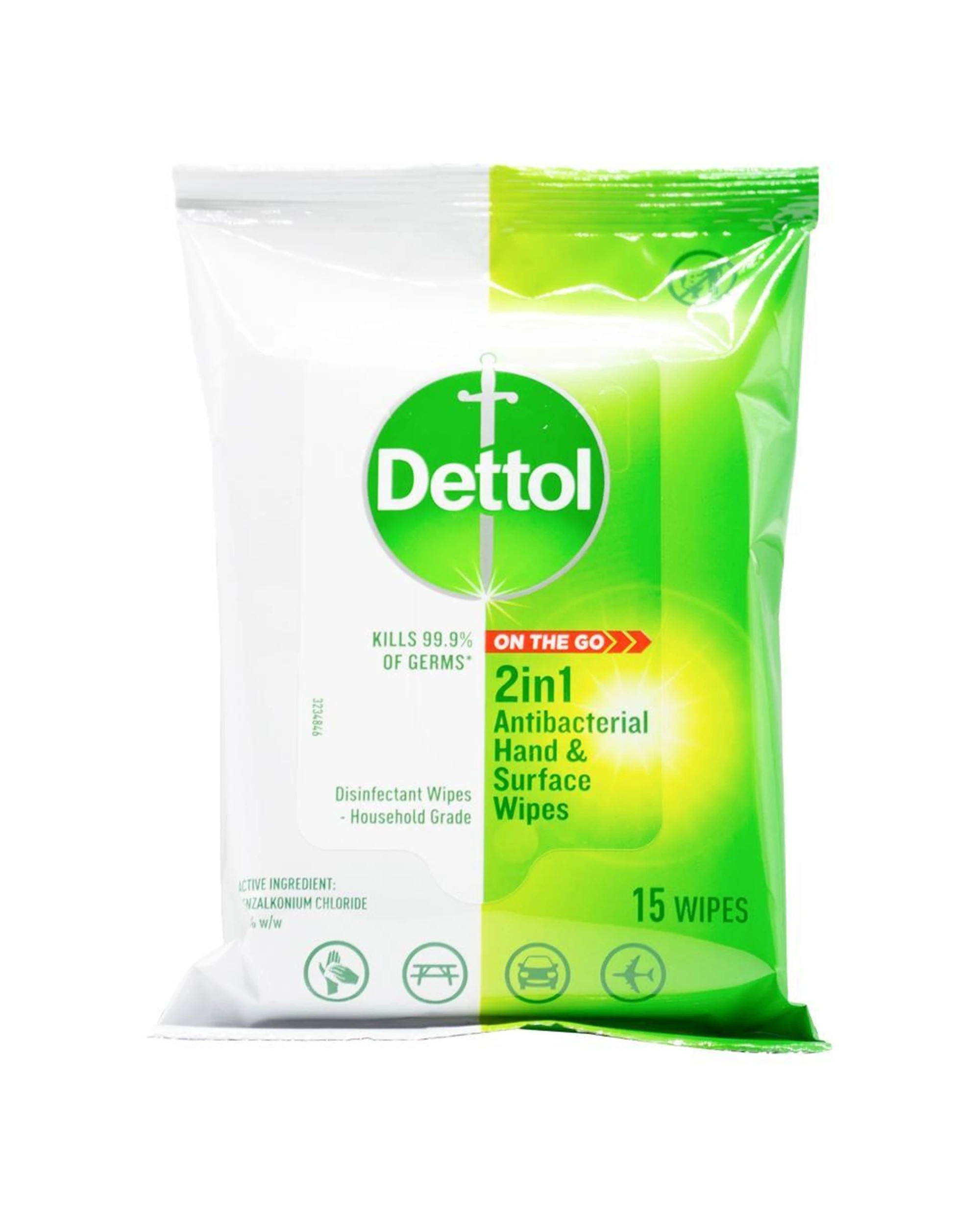 2 Dettol Antibacterial Hand And Surface Wipes 300 Pack Dermatology - Multi, 2 of 3