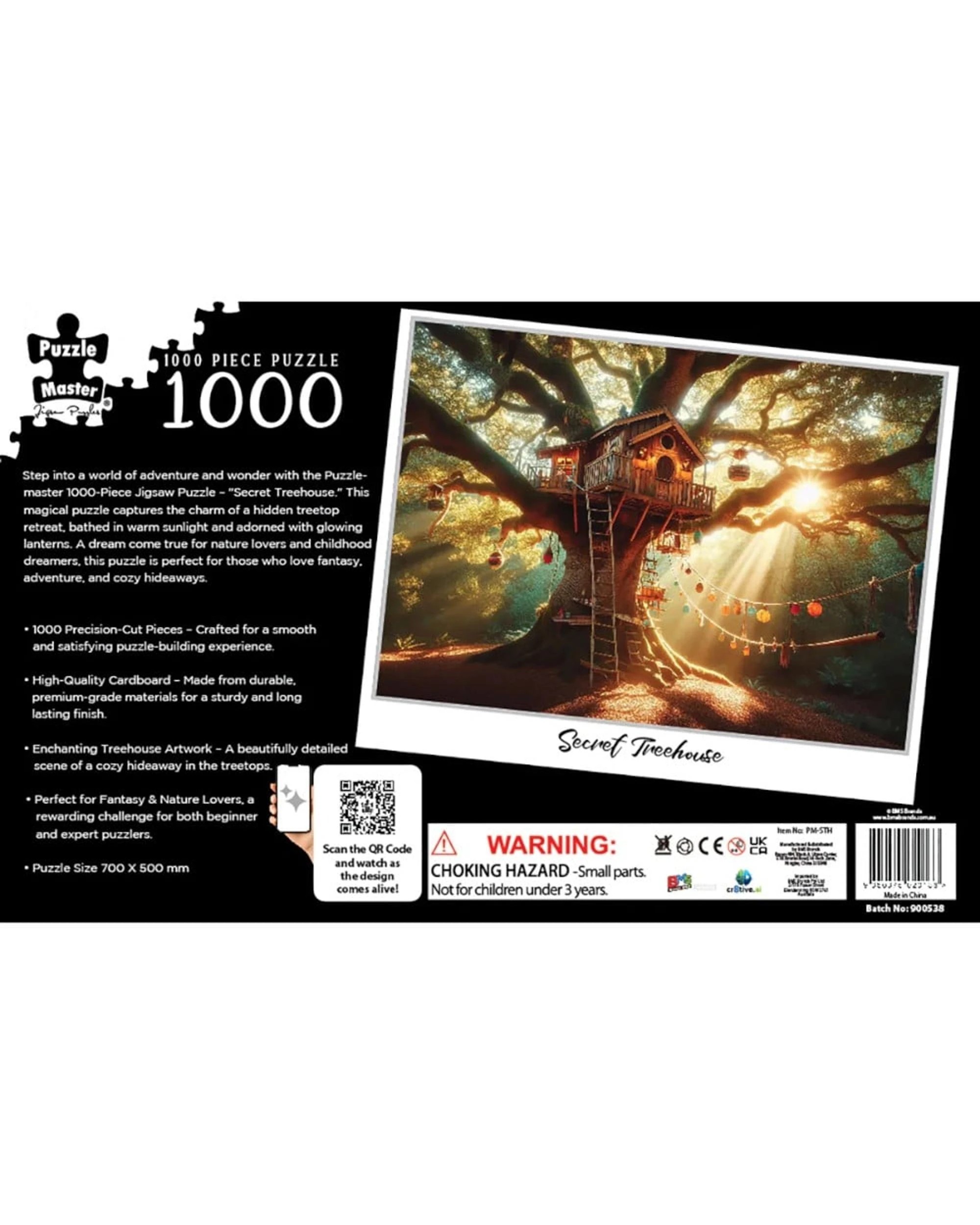 3 Puzzle Master Secret Treehouse AR Edition 1000 Piece Jigsaw Puzzle, 3 of 6