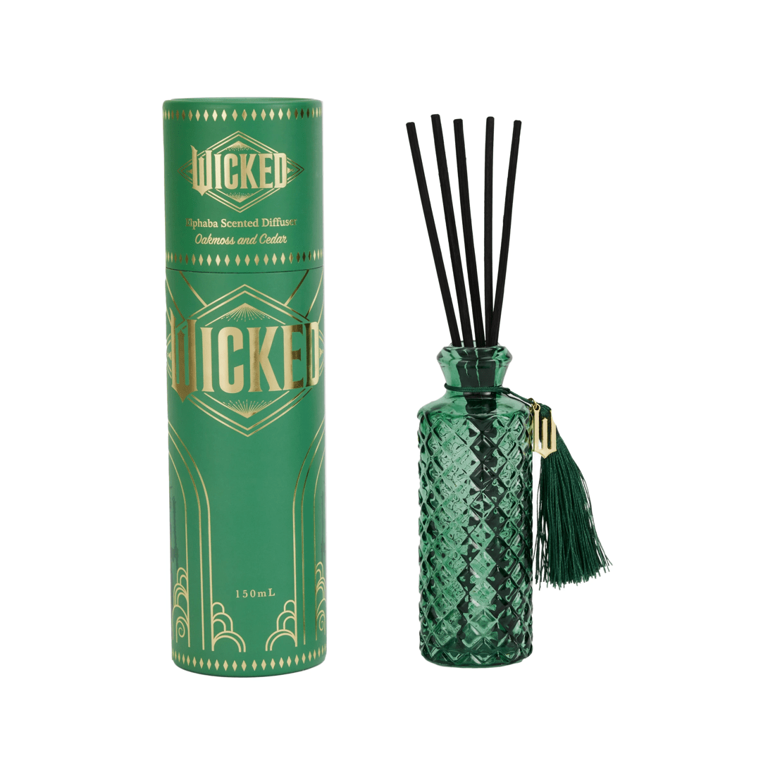 1 Wicked Elphaba Scented Diffuser - Oakmoss & Cedar Fragrance 150ml, 1 of 6