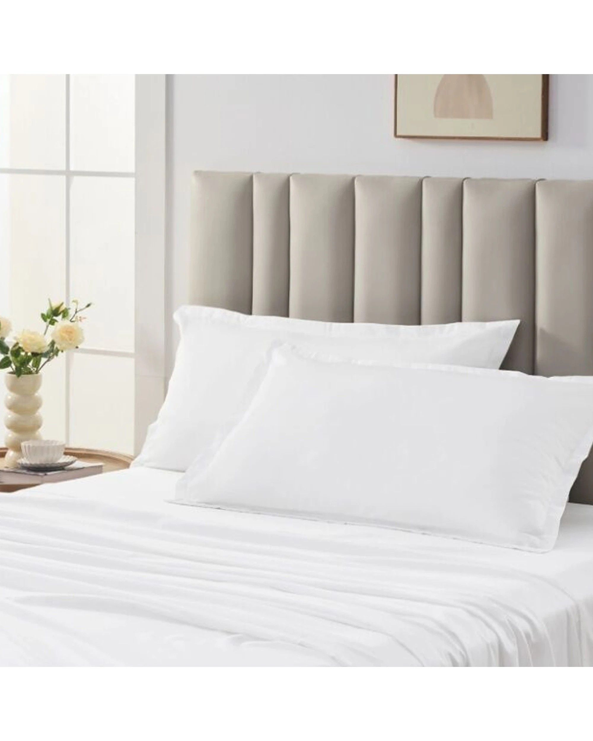 1 Grosvenor House Egyptian Cotton Body Tailored Pillowcase 2PK 500TC - White, 1 of 1