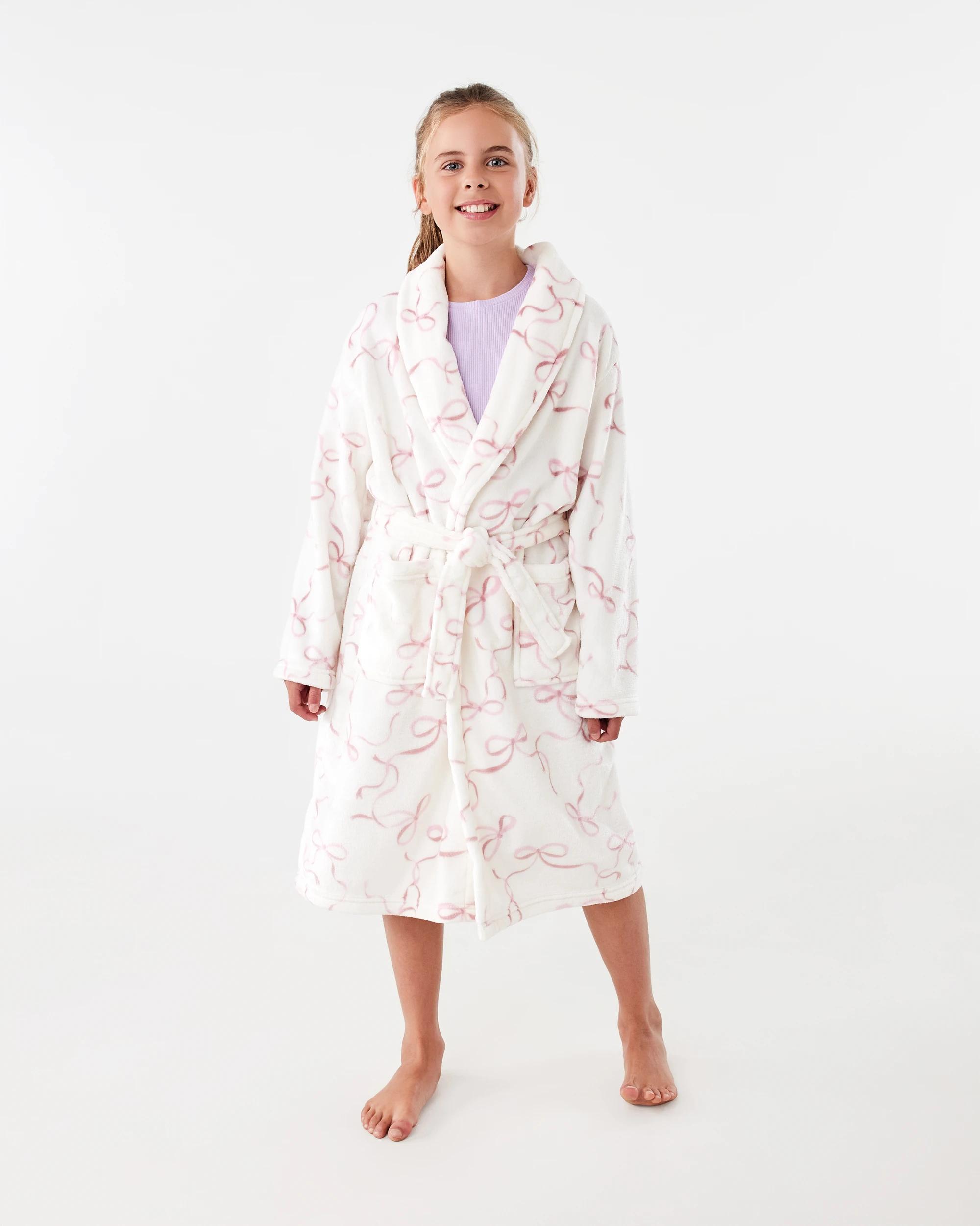 1 Printed Gown Pnk Bows, 1 of 7