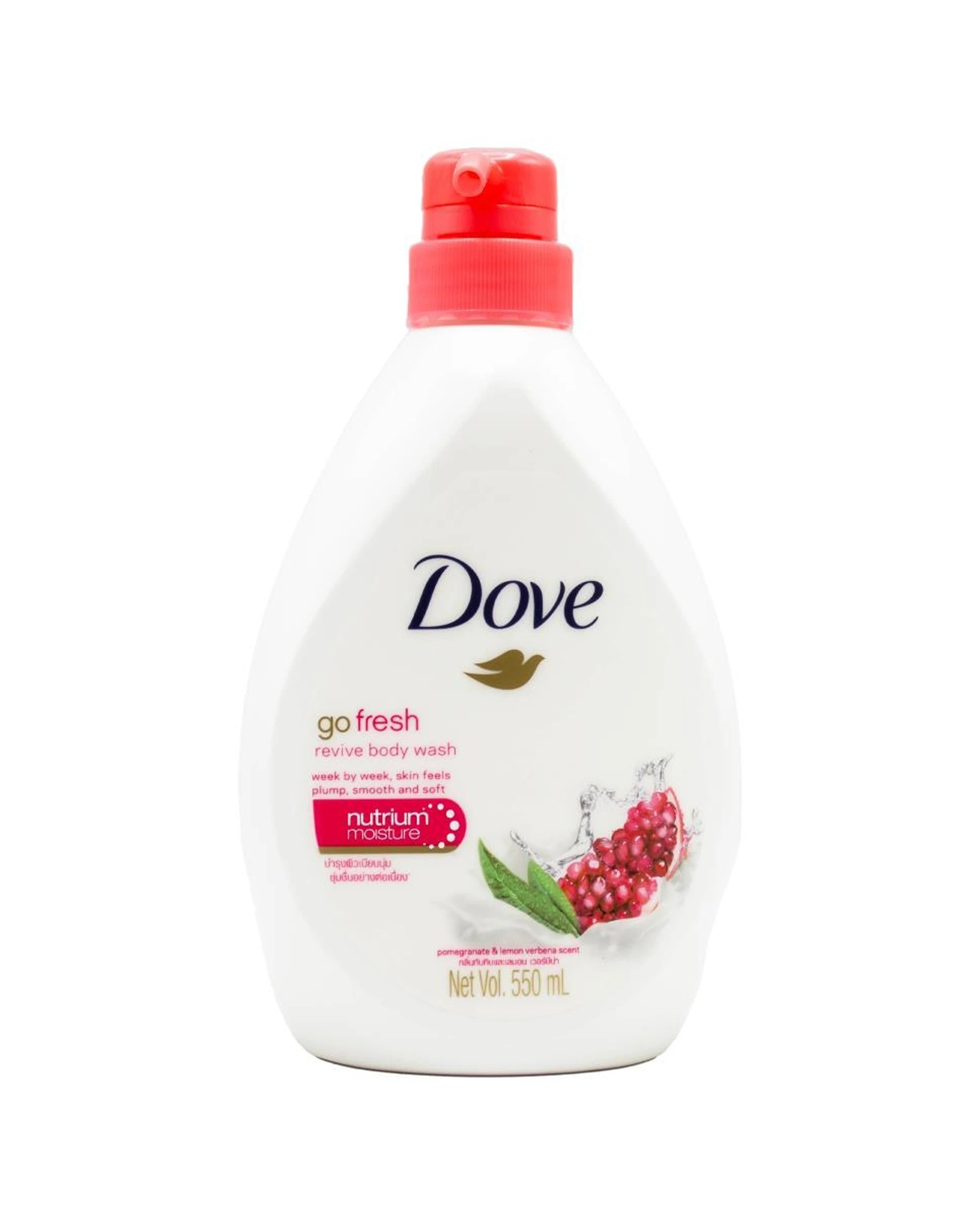 1 Dove Body Wash Go Fresh Revive Pomegranate Lemon Verbena Scent 550ml - White, 1 of 2