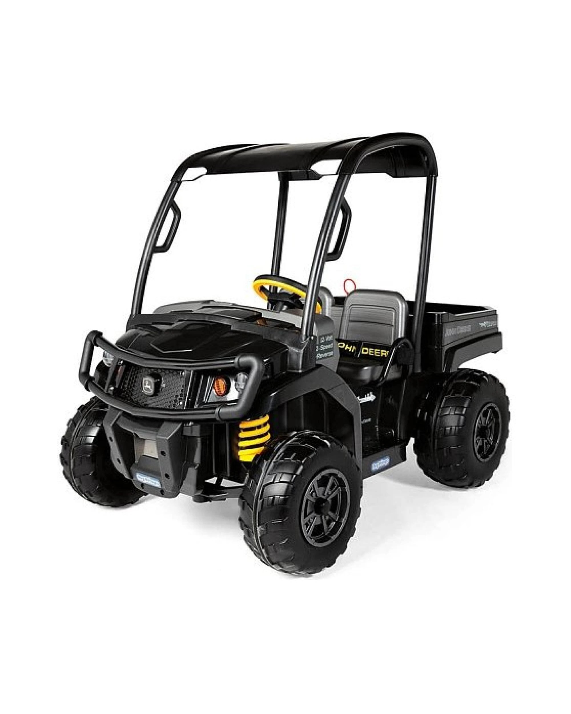 3 John Deere Midnight Black Gator XUV Kids Ride On Car Dual Seat 12V Battery, 3 of 9