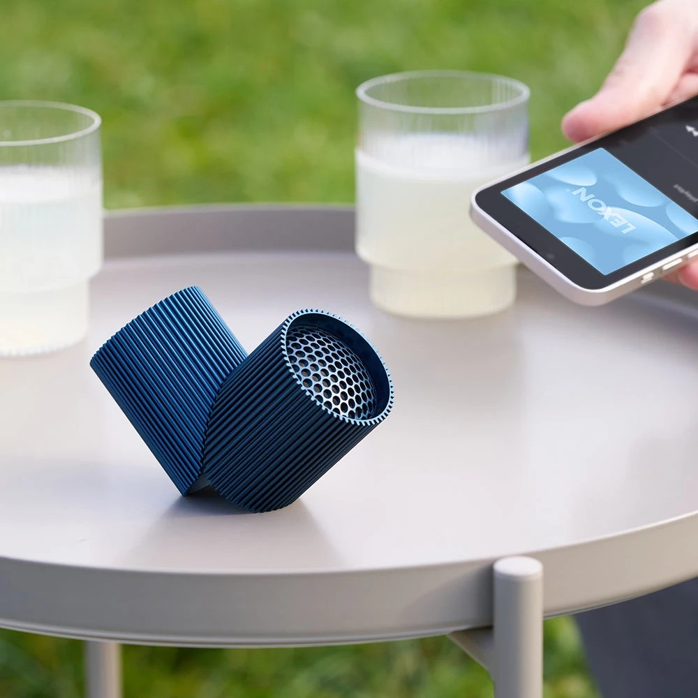 4 Lexon Ray Set Of Magnetic Bluetooth Speakers - Blue, 4 of 6