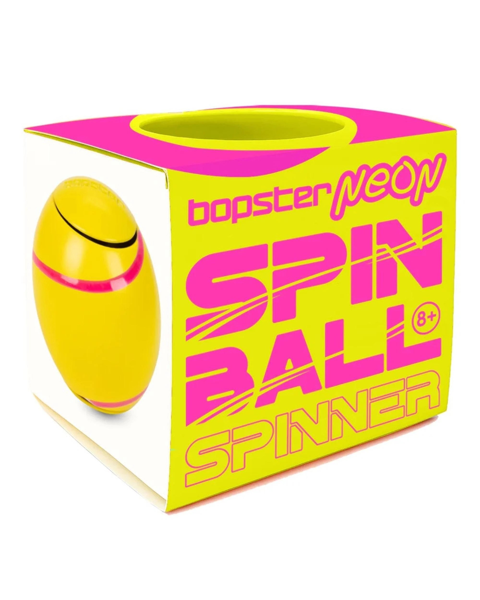 1 Bopster Neon Spin Ball Spinner - Neon Yellow - Yellow, 1 of 2