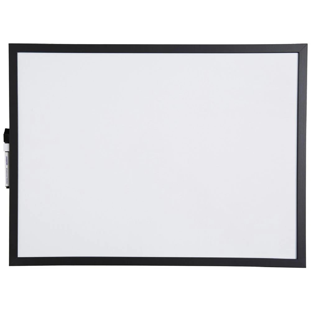 1 J.Burrows Magnetic Black Frame Whiteboard 600 x 450mm, 1 of 3