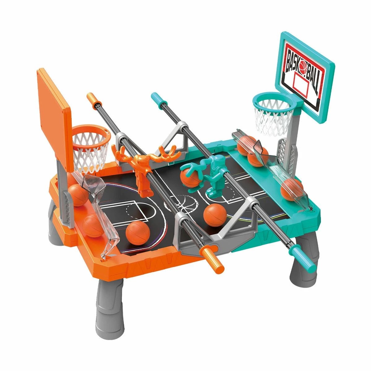 1 AUSWAY Foosketball Board Games Foosball Basketball Table Game, 1 of 3