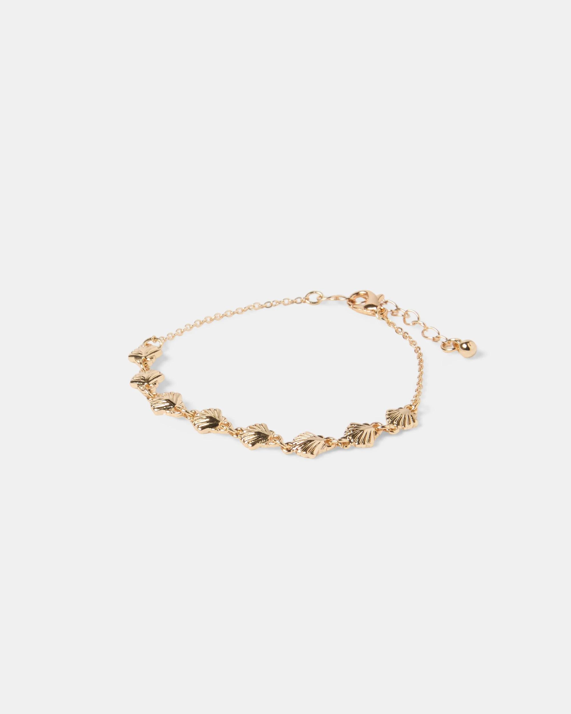 5 4 Pack Shell Bracelets - Gold Tone and Blue Acc Blue, 5 of 5