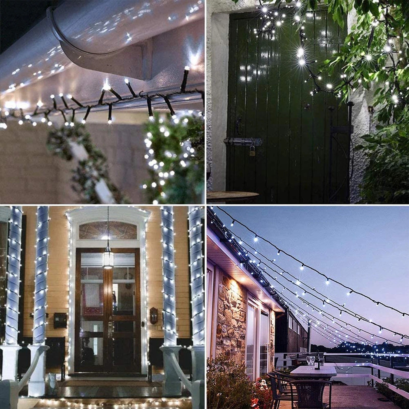 7 Milano Décor Outdoor LED Plug In Fairy Lights 200 Lights - White, 7 of 10